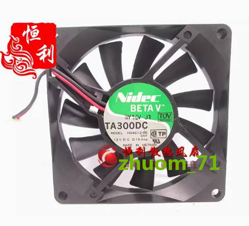 1PC Nidec TA300DC H34612-55 8015 12V 0.18A 8CM silent cooling fan