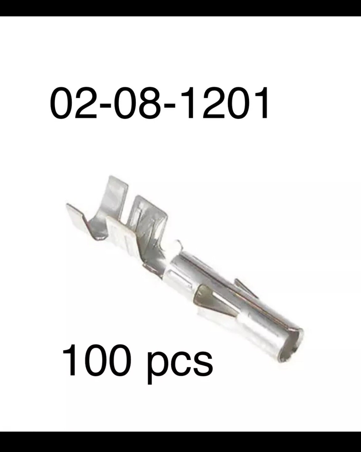 100 Pcs NEW Pin Female Molex Connector Pins 02-08-1201, Series 8980, 0.0825"