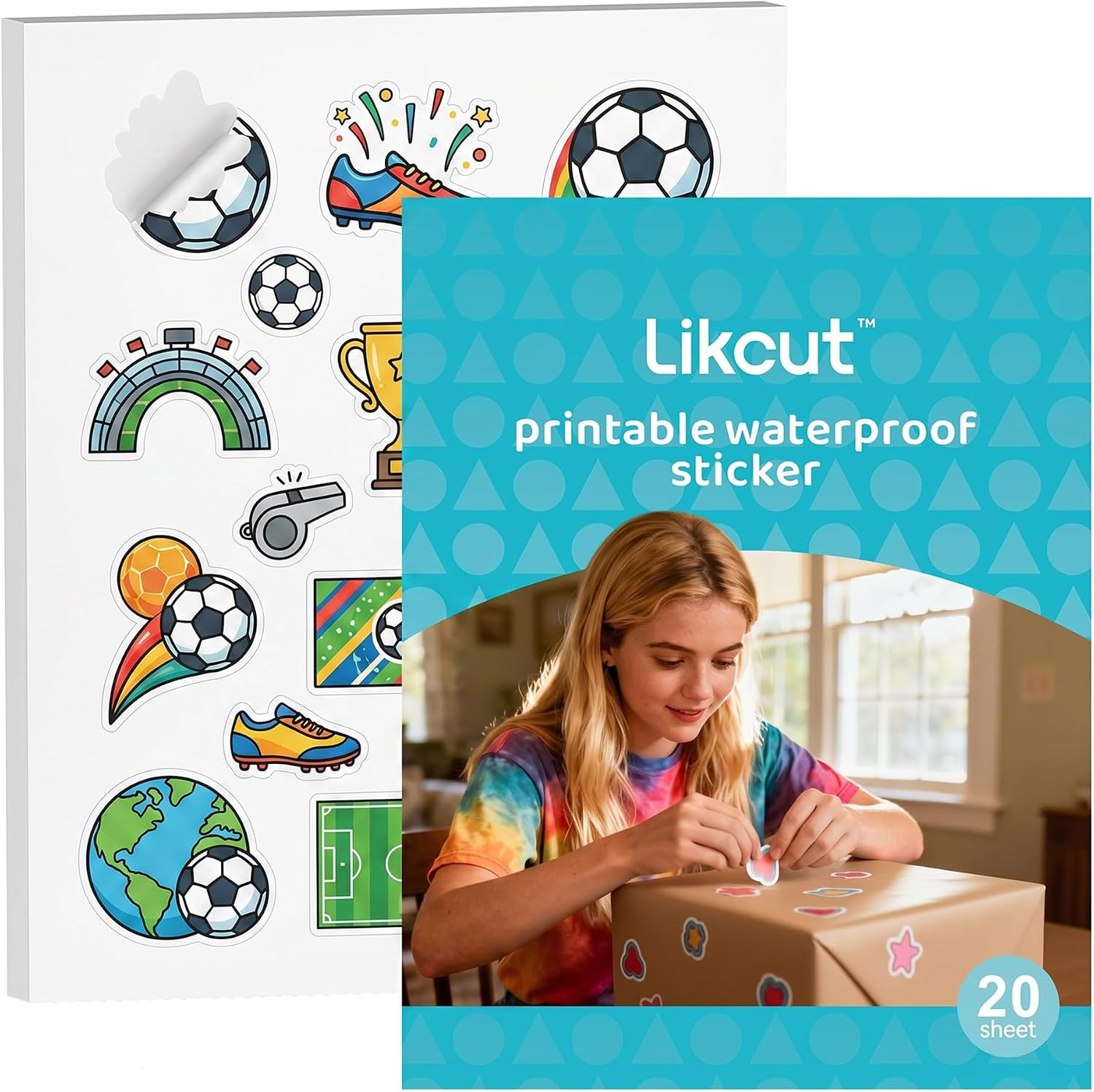 Printable Sticker Paper, Matte White, 8.5" X 11”