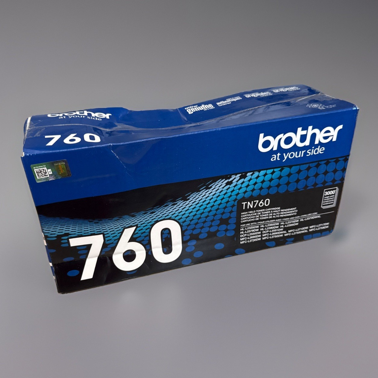 NEW Genuine OEM Brother TN-760 (TN760) High Yield Black Toner Cartridge (Sealed)