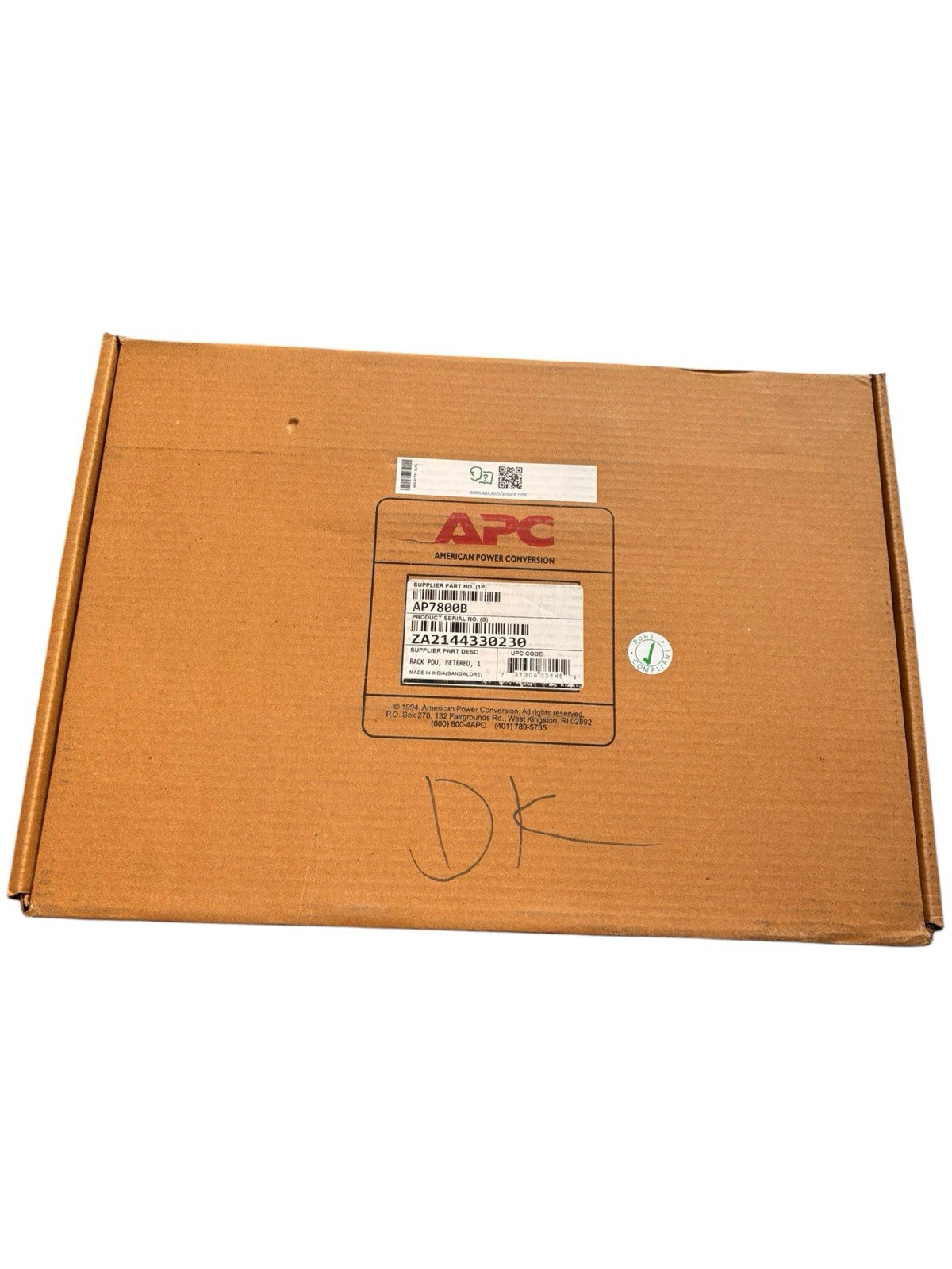 NEW APC AP7800B RACK POWER DISTRIBUTION UNIT PDU SEALED
