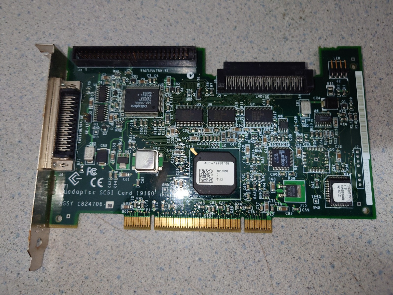 Adaptec 19160/29160N SCSI Interface Card LVD Controller Adapter PCI 1925606