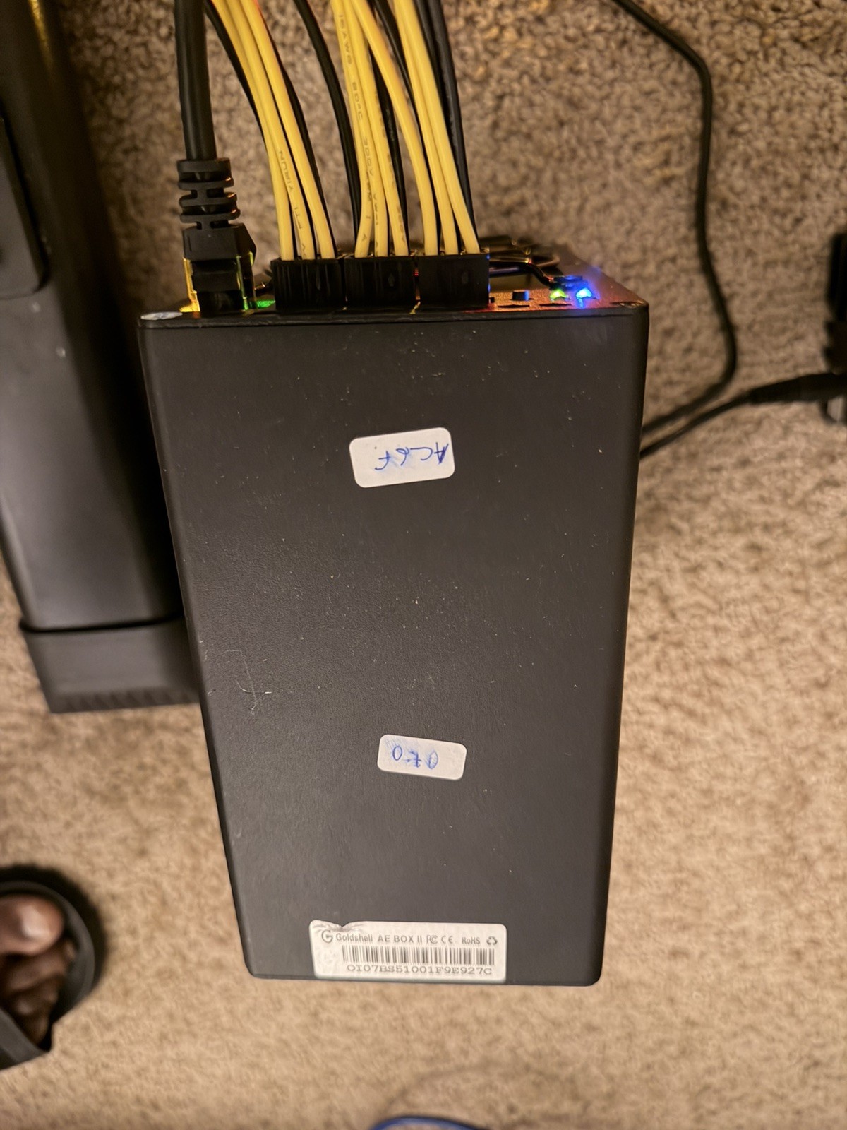 Goldshell AE Box2 Aleo Miner – 54MH/s, 530W, WiFi/Ethernet – Great Condition