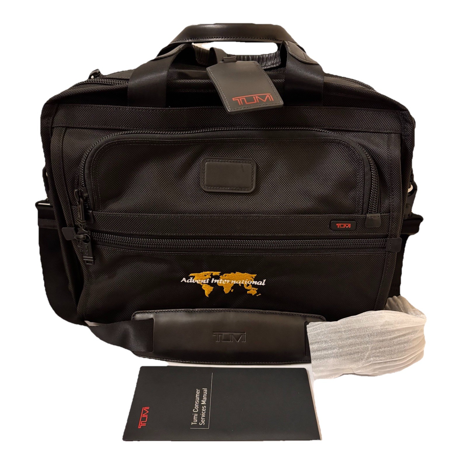 TUMI Essential Brief FXT Ballistic Nylon 26130DH 12.5 x 16x5 Company Logo - NEW