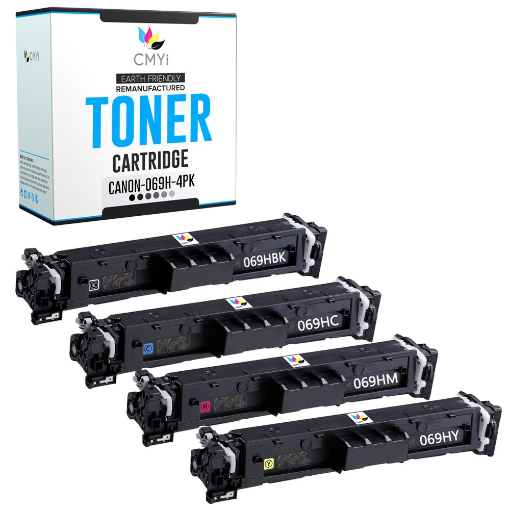 4X CMYi Replacement 069H Toner Cartridges Combo Pack for Canon i-SENSYS MF754Cdw