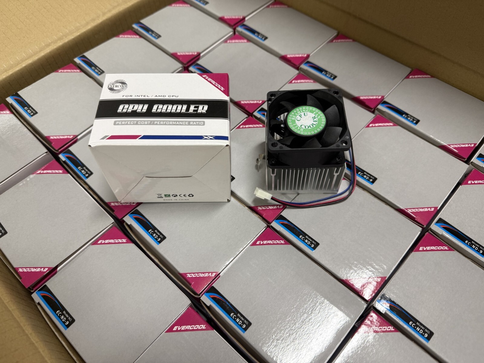 EverCool Socket A, 370, 462 CPU Cooling Fan and Heatsink Cooler
