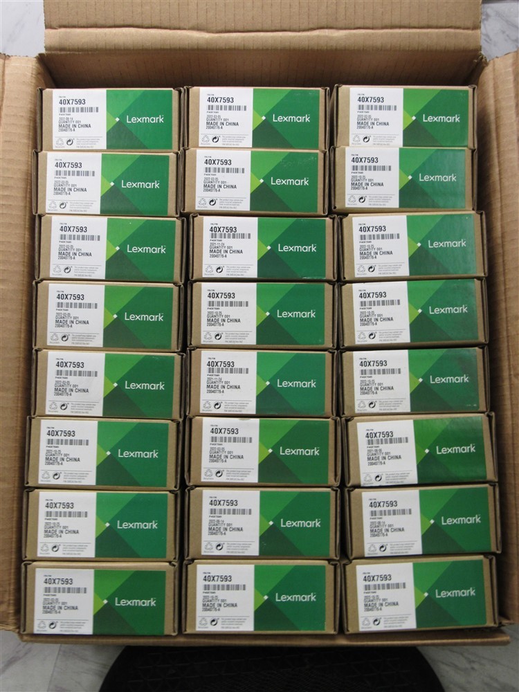 Lot of 30 New in Box (SEALED) Genuine Lexmark 40X7593 Pickup Rolls
