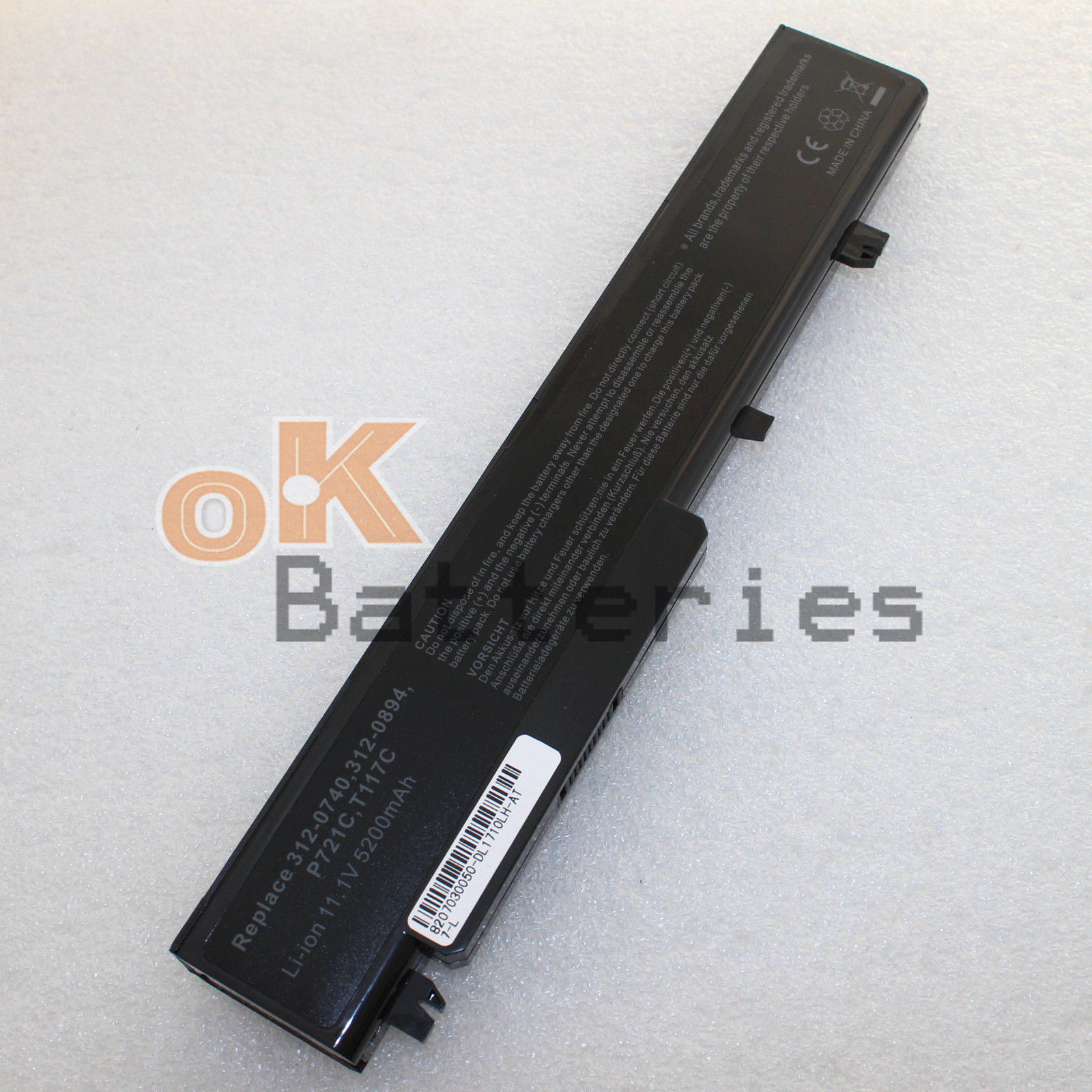 NEW Battery For Dell T118c T117c Vostro 1720 1710 PP36X laptop 6 Cells 5200mAh
