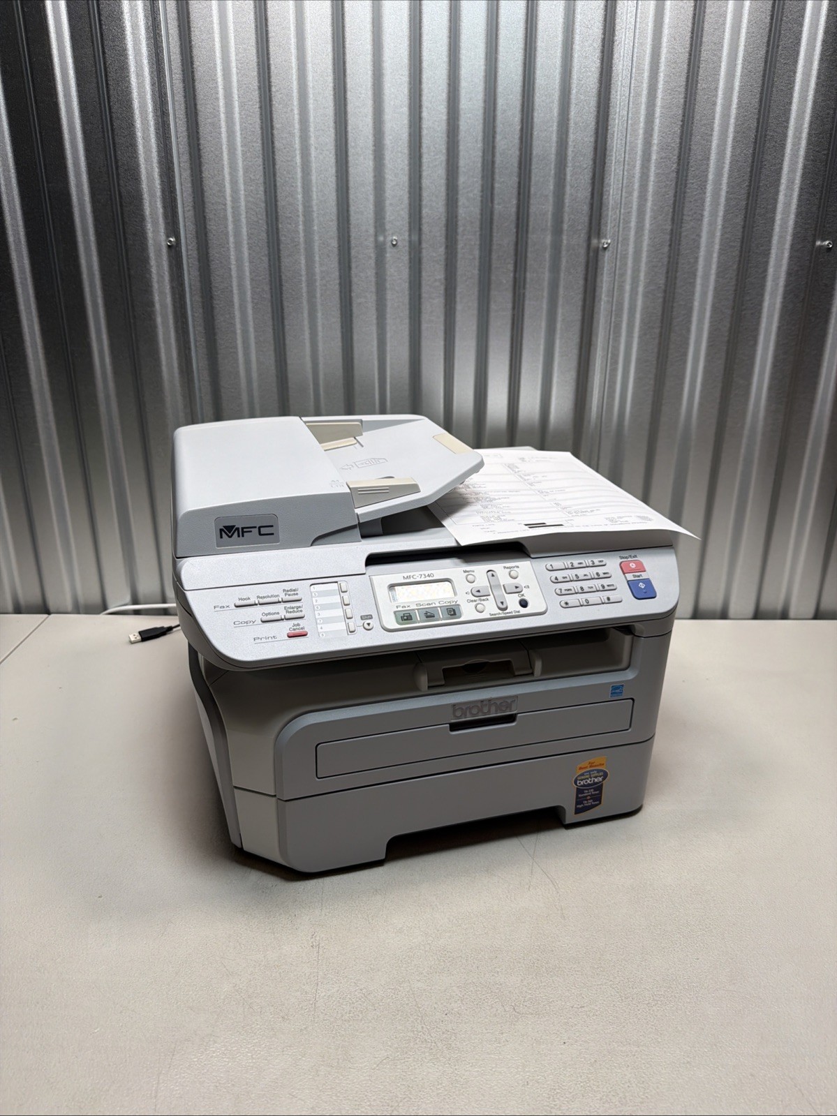 Brother MFC-7340 All-In-One Laser Printer Pg. Count 6064 w/ Drum & Toner