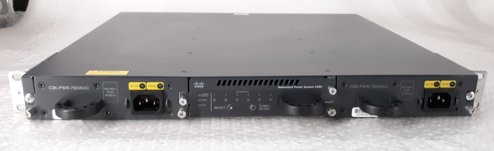 Cisco PWR-RSP2300 Redundant Power System w/ Ears + 2x 750WAC PSU