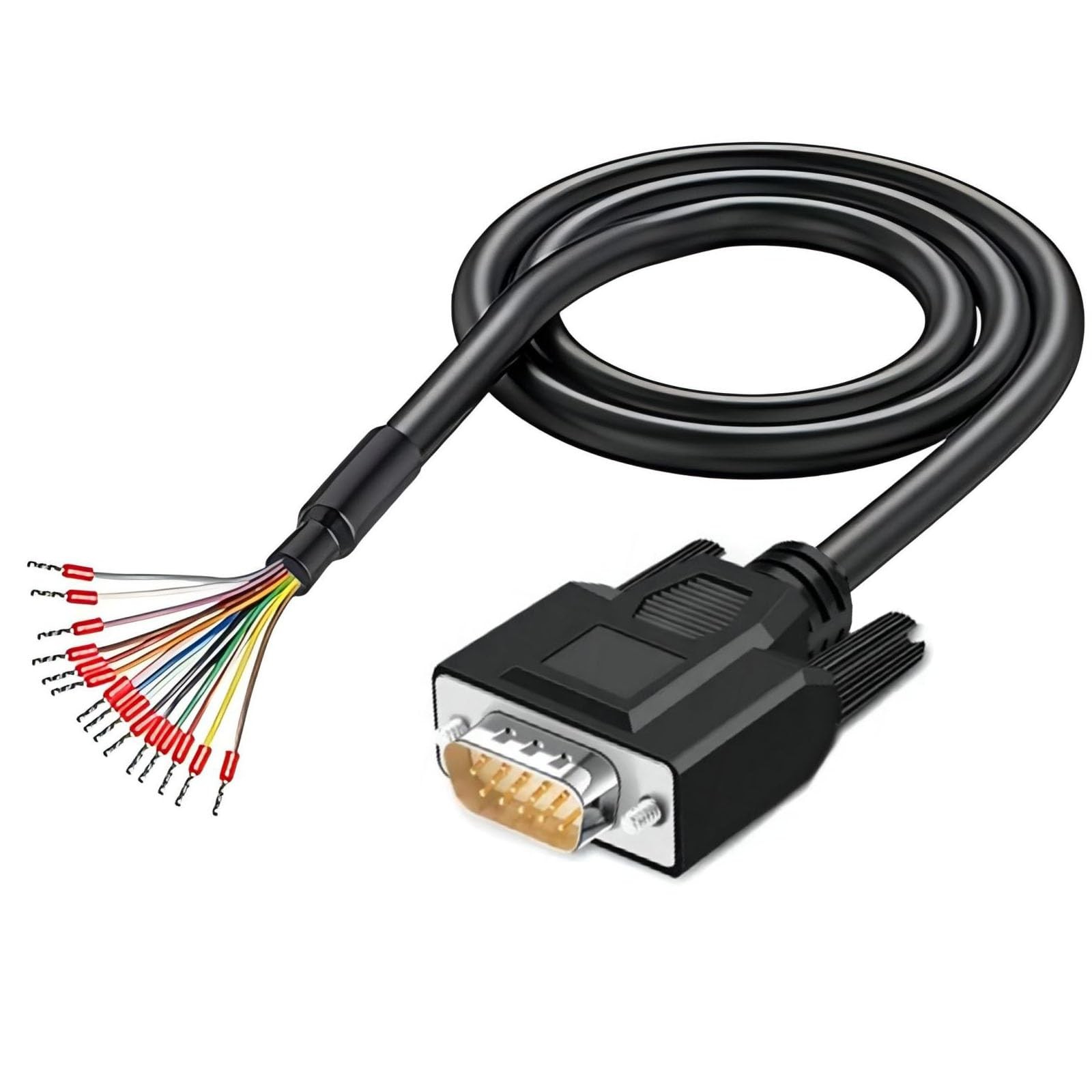 10 FT 24AWG VGA Male RS232 3 Row 15Pin Serial Extension Cable HDB15 Gold