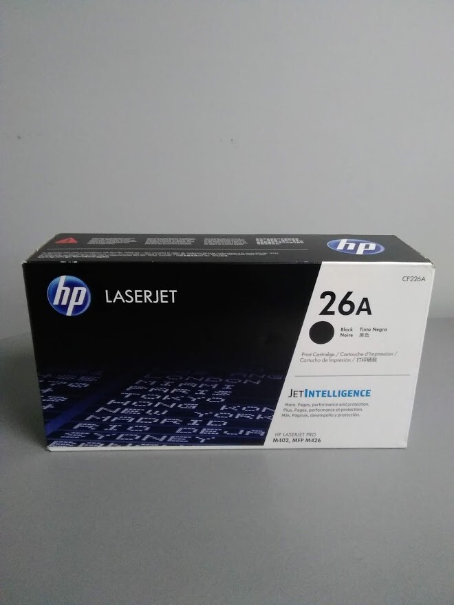 HP CF226A 26A Black Standard Yield Toner Cartridge  HP LaserJet Pro M402, M426
