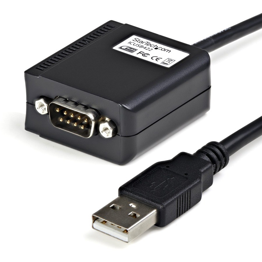 StarTech 6ft Pro RS422/485 USB Serial Cable Adapter w/ COM Retention