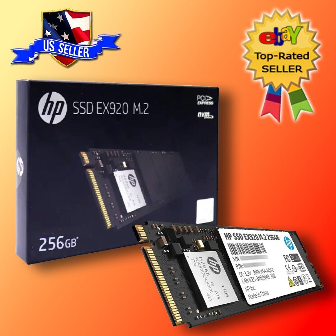 HP EX920 M.2 256GB PCIe 3.0 x4 NVMe 3D NAND SSD Internal Drive 2YY45AA#ABC