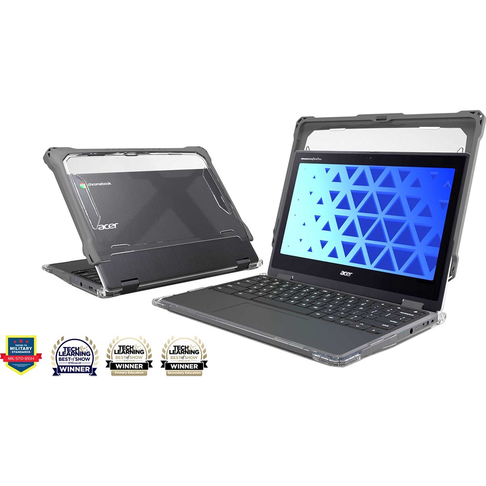 Max Cases Extreme Shell-FL Chromebook Case in Gray - ACESFLR857GRY