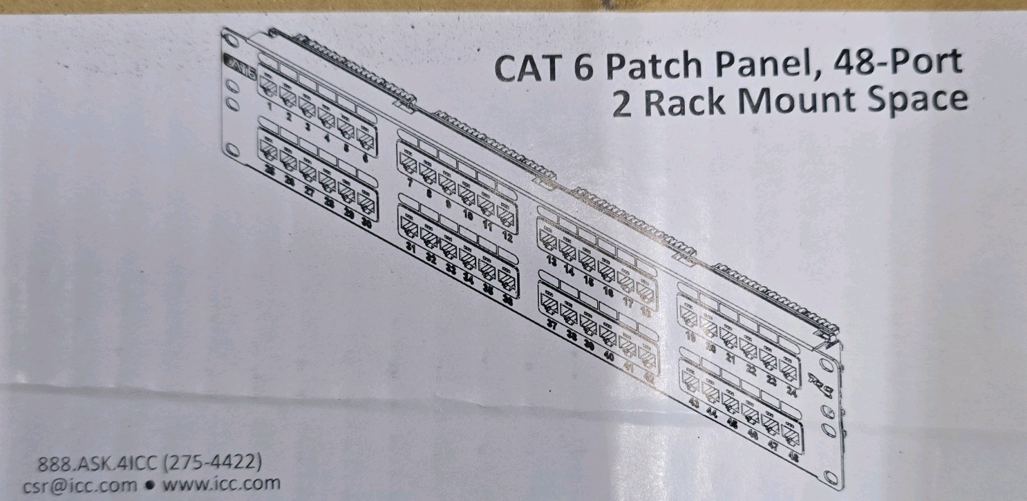 ICC ICMPP04860 Patch Panel - Rack-mountable (ICMPP04860)