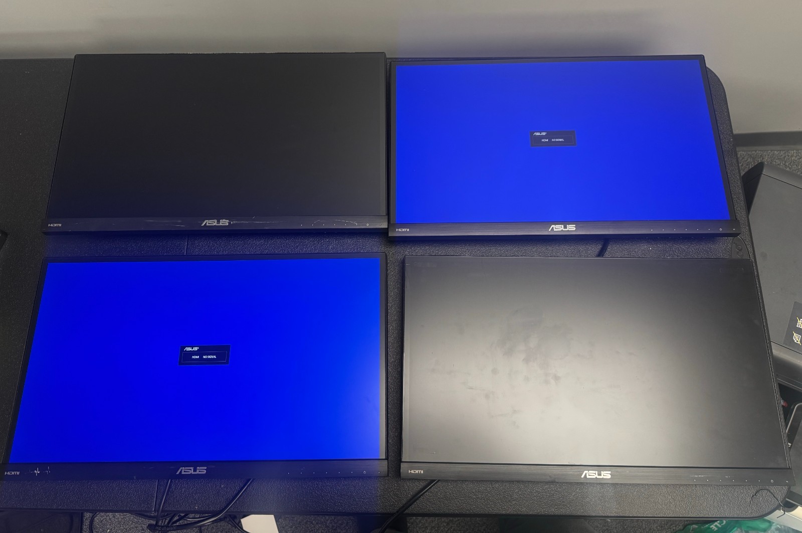 Lot of 5 ASUS VP239H-P 23" Full HD IPS Monitors Tested w/ Power & HDMI Cables