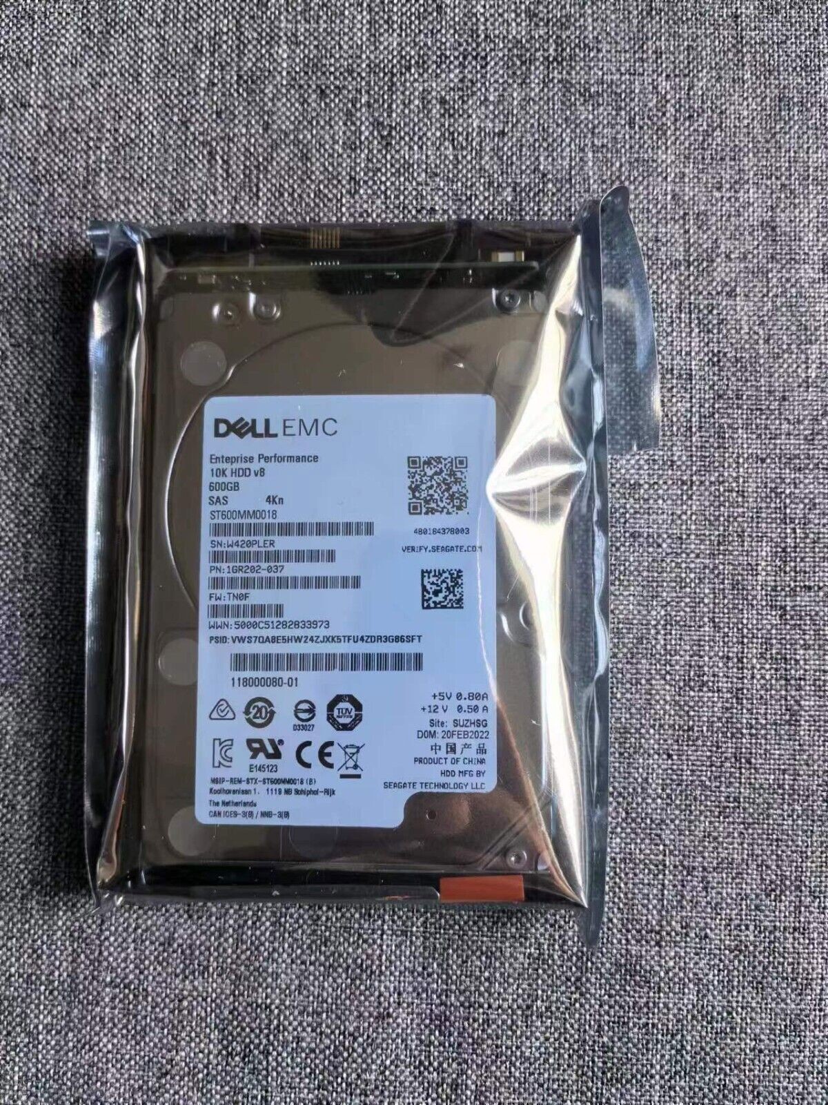 FOR EMC Unity 600GB 005051634 005051631 D3-2S10-600 10K SAS 2.5" Hard Drive