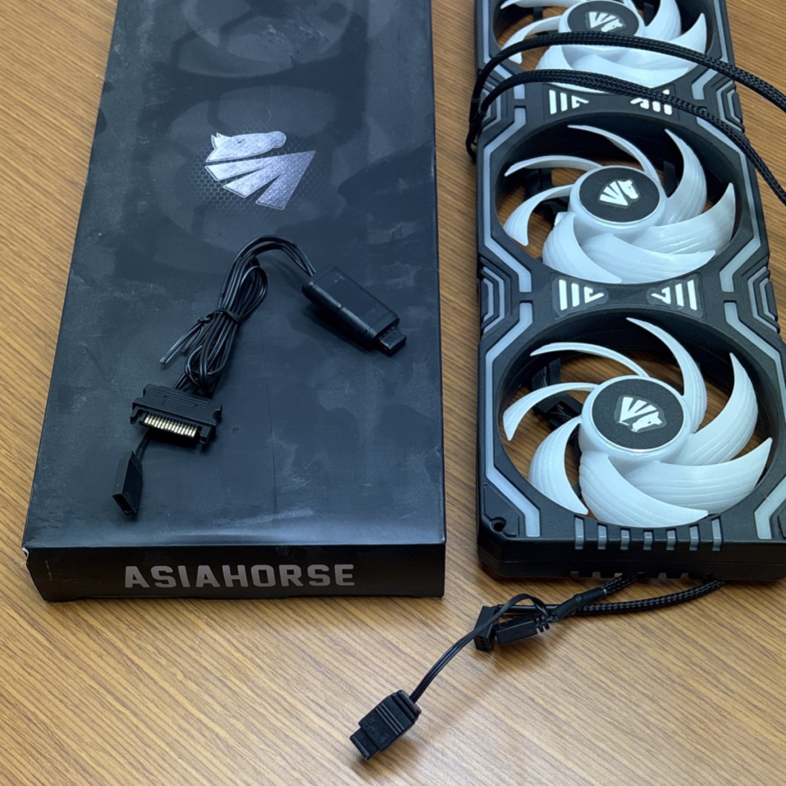 Two color changing LED,Triple Case Fan Set. PC build