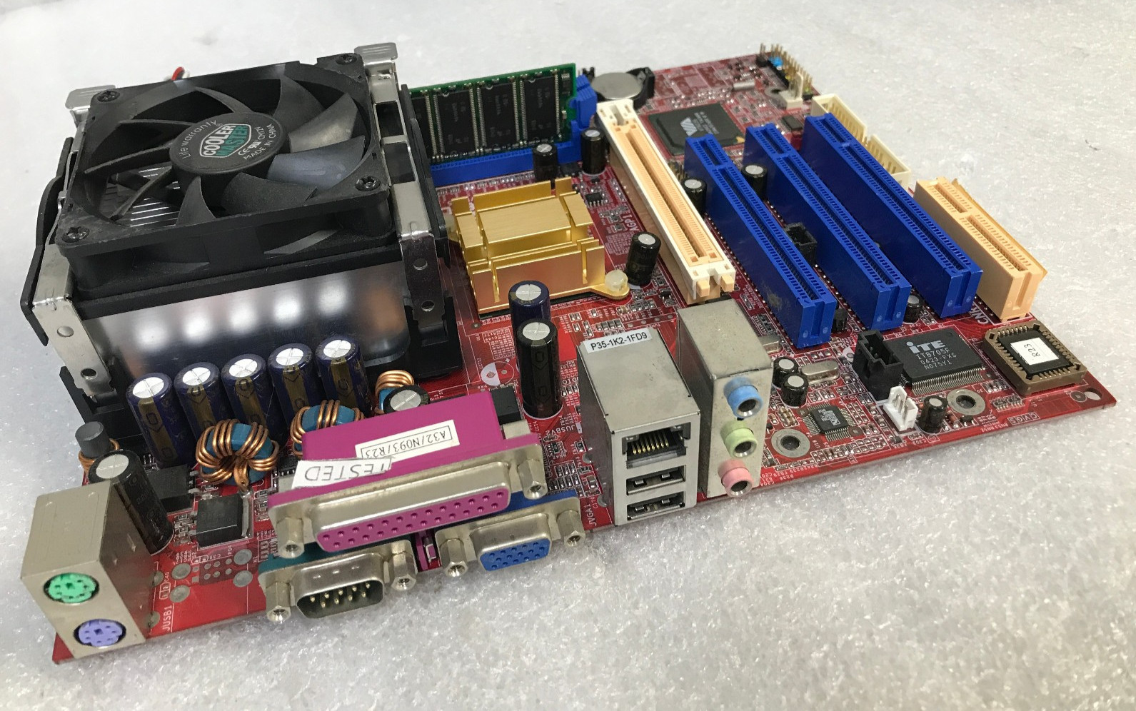 Biostar U8668-D VER: 5.B Motherboard W/CPU, HeatSink Fan & 512GB Memory