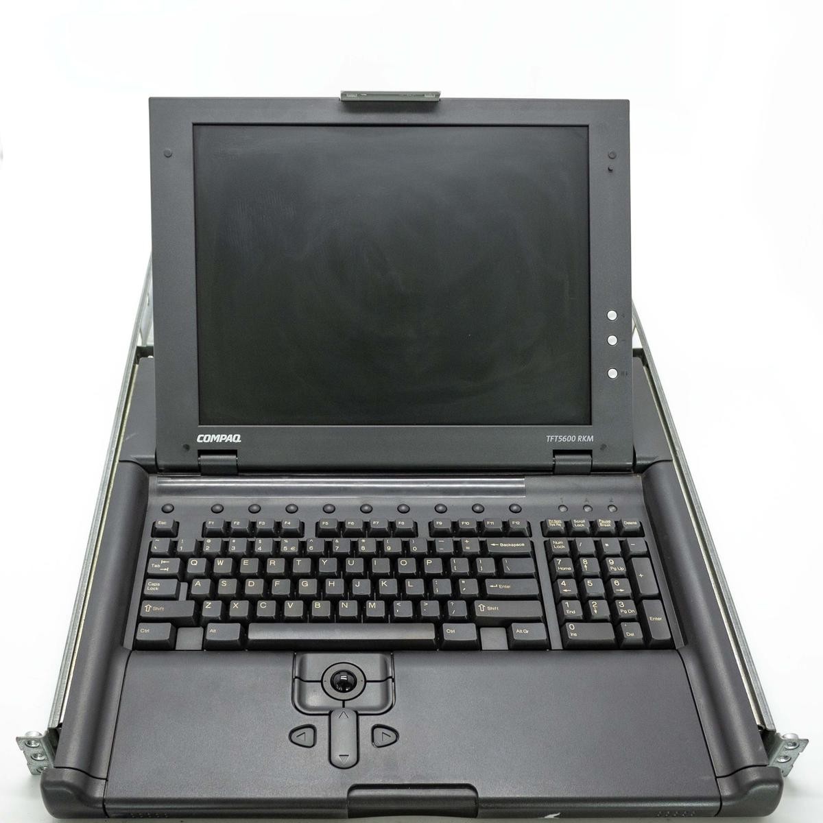 HP Compaq Tft5600 15" Rkm Console Rack Kvm Rackmount Keyboard With Mouse Ps2 Us_