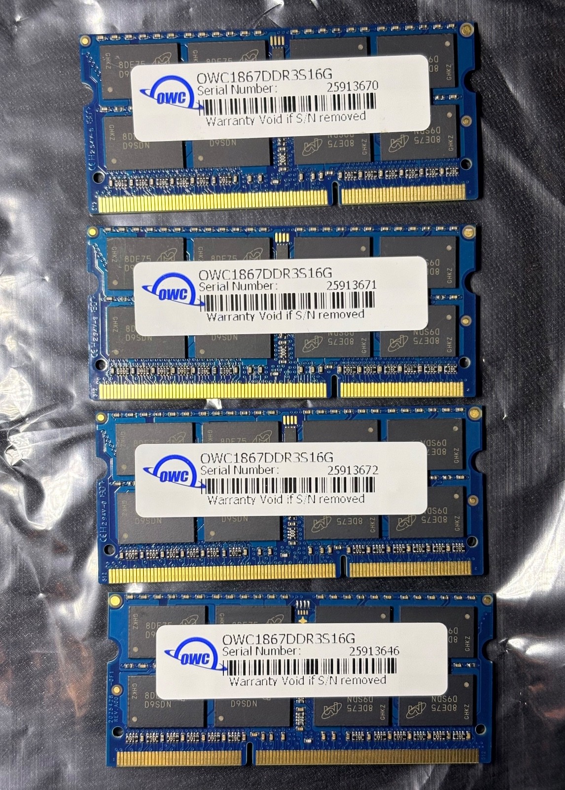 OWC 16GB - DDR3S 1867 MHz - SO-DIMM RAM Memory - 64GB TOTAL UPGRADE KIT