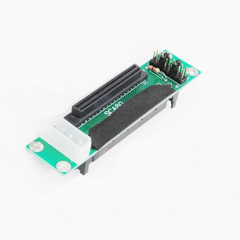 SCSI SCA 80pin to 68pin Female Ultra SCSI II/III LVD-SE Adapter SCSI 80-68 Card