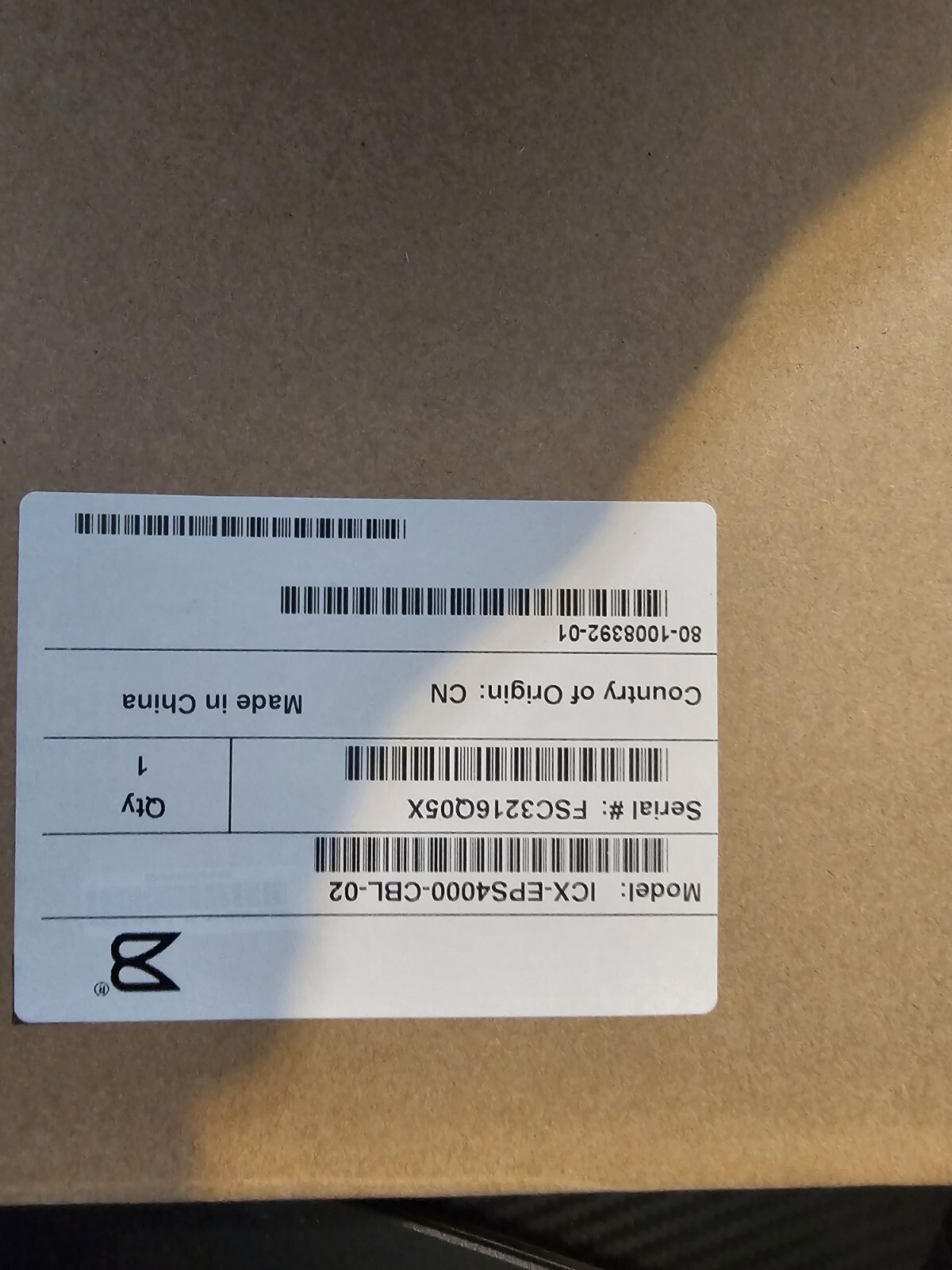 Brocade/Ruckus Power Cord ICX Cable Splitter ICX-EPS4000-CBL-02 for EPS4000 