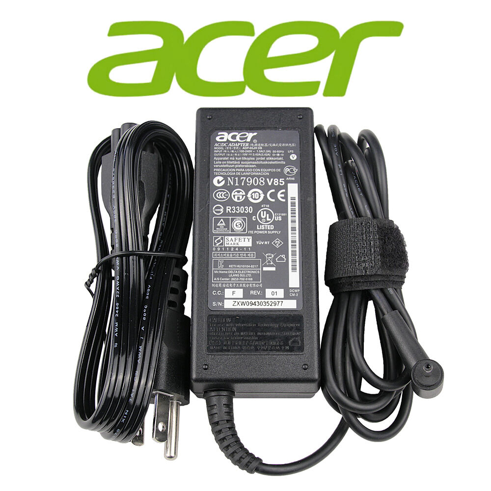 Original OEM Acer 40W~90W AC Charger Power Adapter Cord For Aspire P R S series
