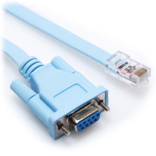 Cisco 72-3383-01 Compatible Rollover Console Cable - DB9 Female to RJ45 - 6 FT