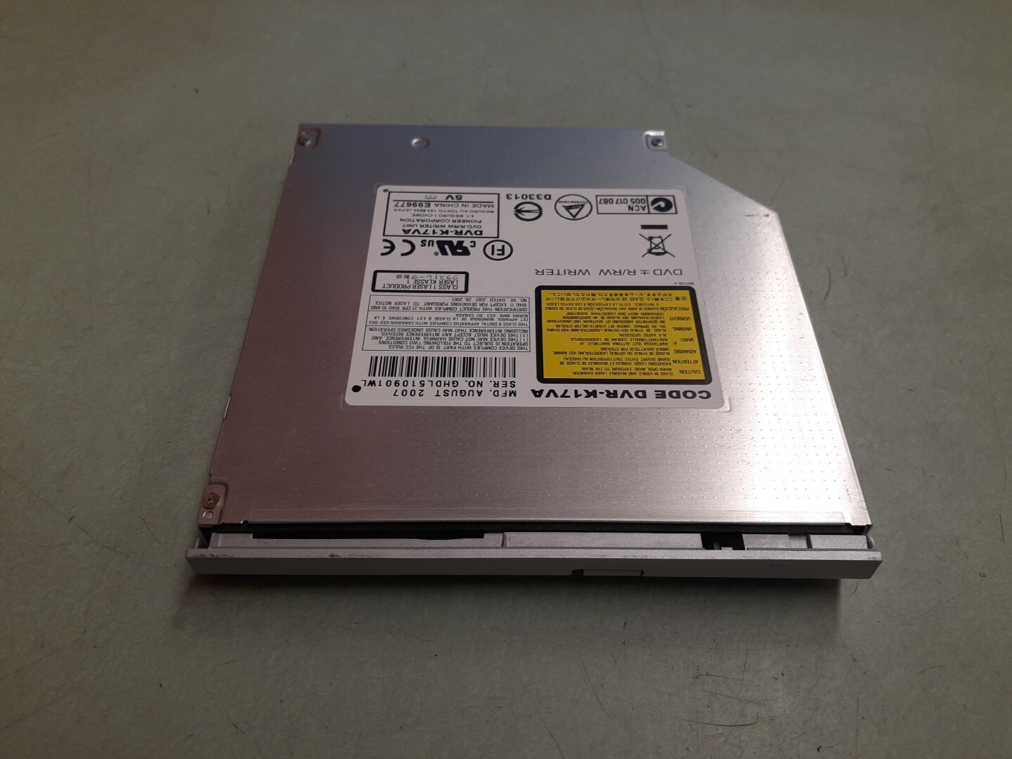 Pioneer DVR-K17VA DVD±R/RW Drive - Silver Bezel