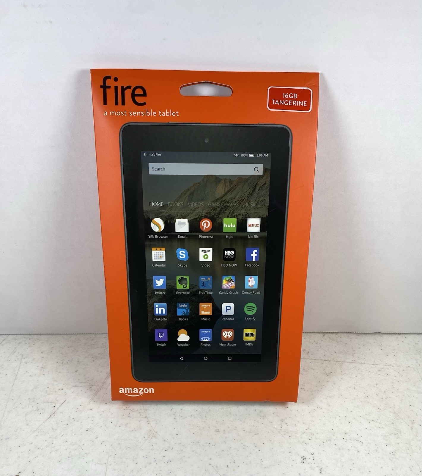 Amazon Fire Tablet 5th Gen 16GB Tangerine 7” Screen Wi-Fi New *Package Has Wear*