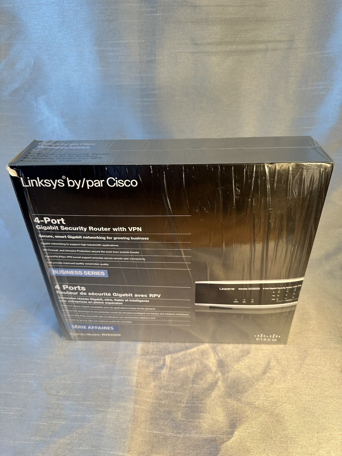 Cisco Linksys RVS4000 4 Port Gigabit Security Router with VPN OPEN BOX