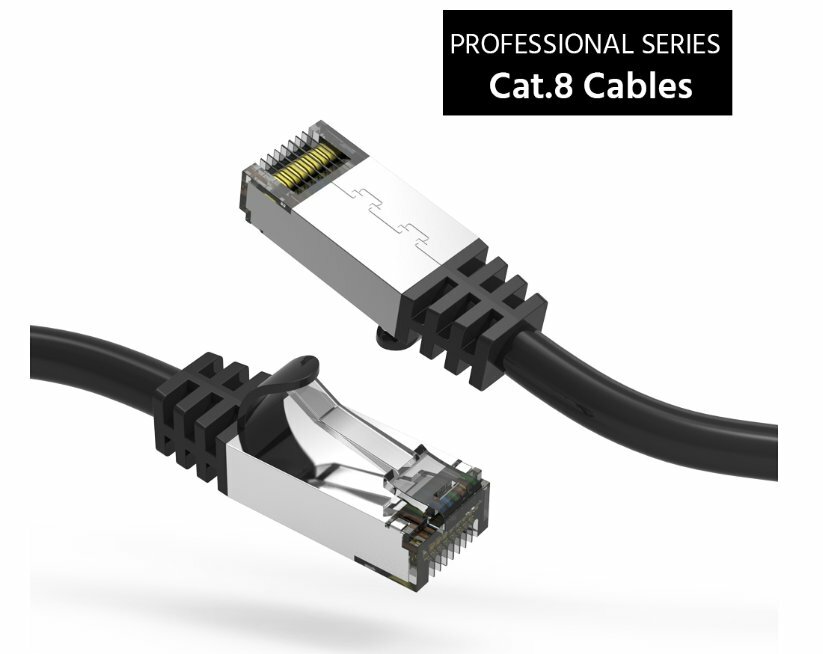 5 Pack Cat.8 S/FTP (SSTP) CAT8 Ethernet Network 2GHz Cable 1Ft 2 3 5 7 10 Ft Lot