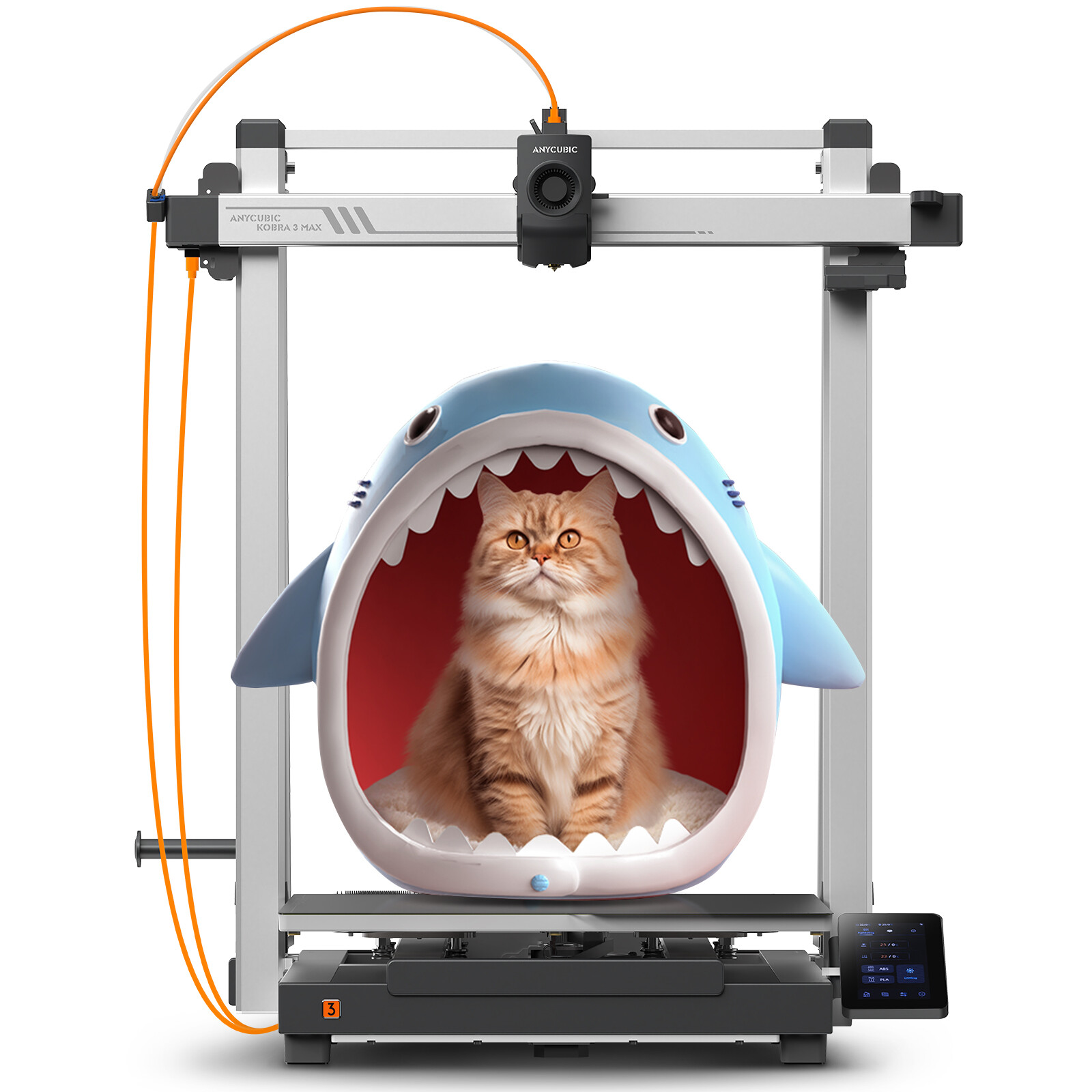 【OPEN BOX】ANYCUBIC Kobra 3 Max 3D Printer 600mm/s 420x420x500mm NOT ACE Pro