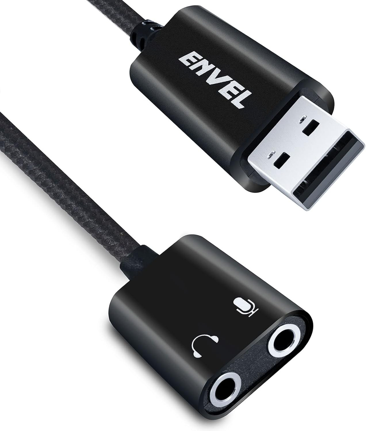 USB to 3.5Mm Audio Adapter, External Stereo Sound Card