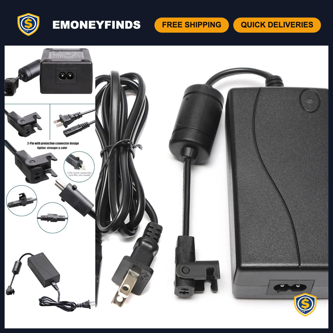 Universal Recliner Power Supply Adapter 29V 2A AC/DC Transformer for Lift Chairs