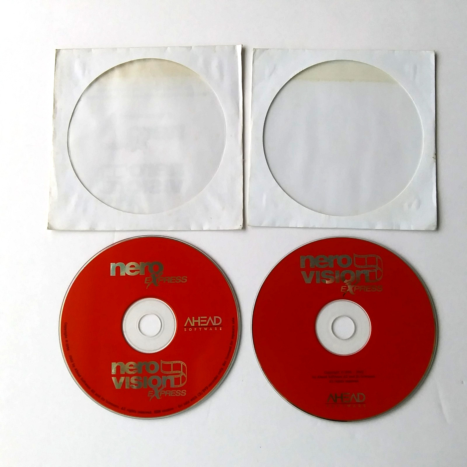 Nero Express & Nero Vision Software CD Burning Video Editing Suite PC 2 Disc