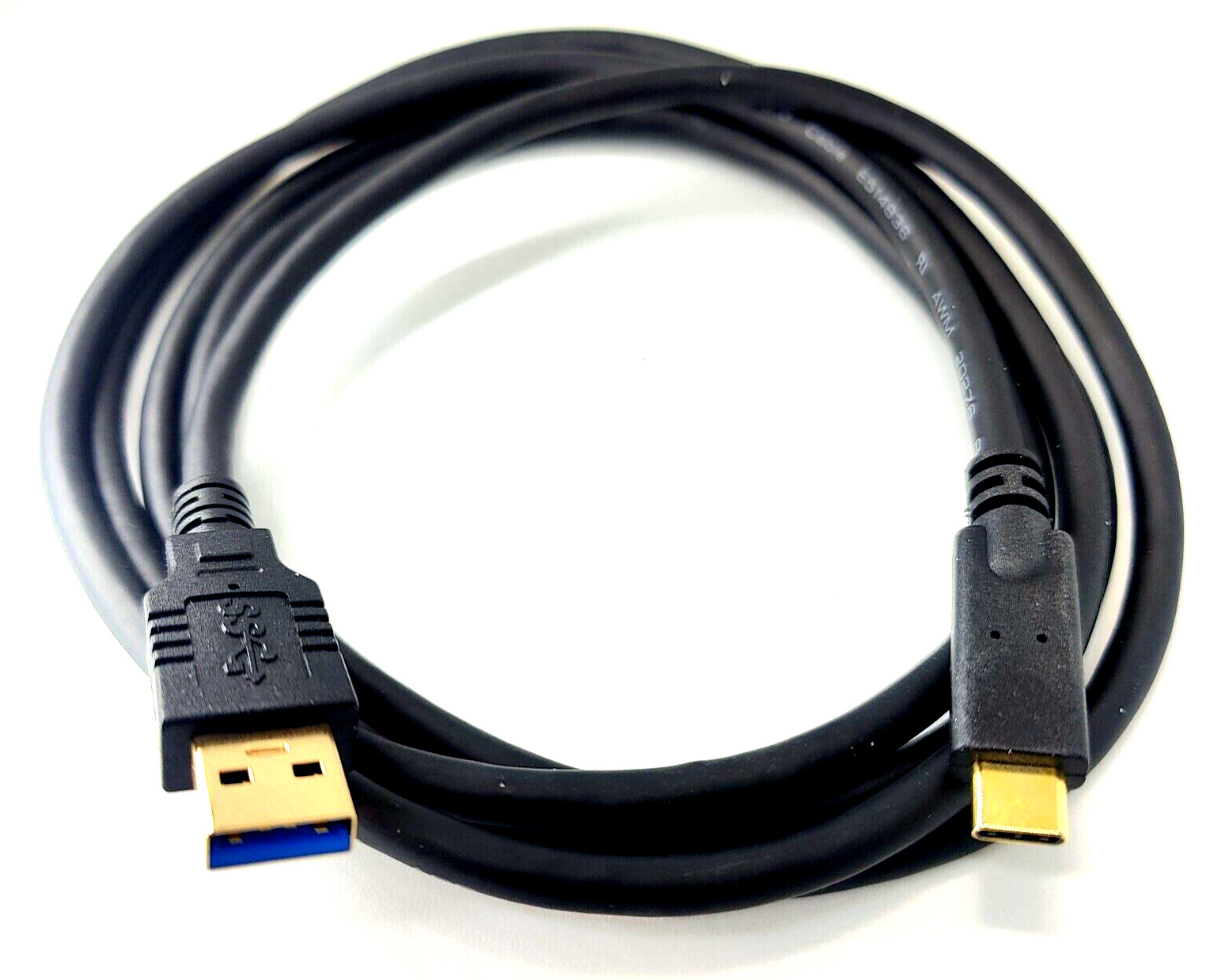 10Ft USB3.2 GEN2x1 (AKA USB3.1 GEN2) 10G TYPE-C MALE TO TYPE-A MALE CABLE