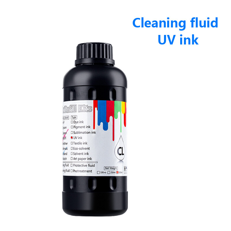 500ML 1000ML LED UV Cleaner Solution Fluid for Epson Roland Mimaki Mutoh Ricoh