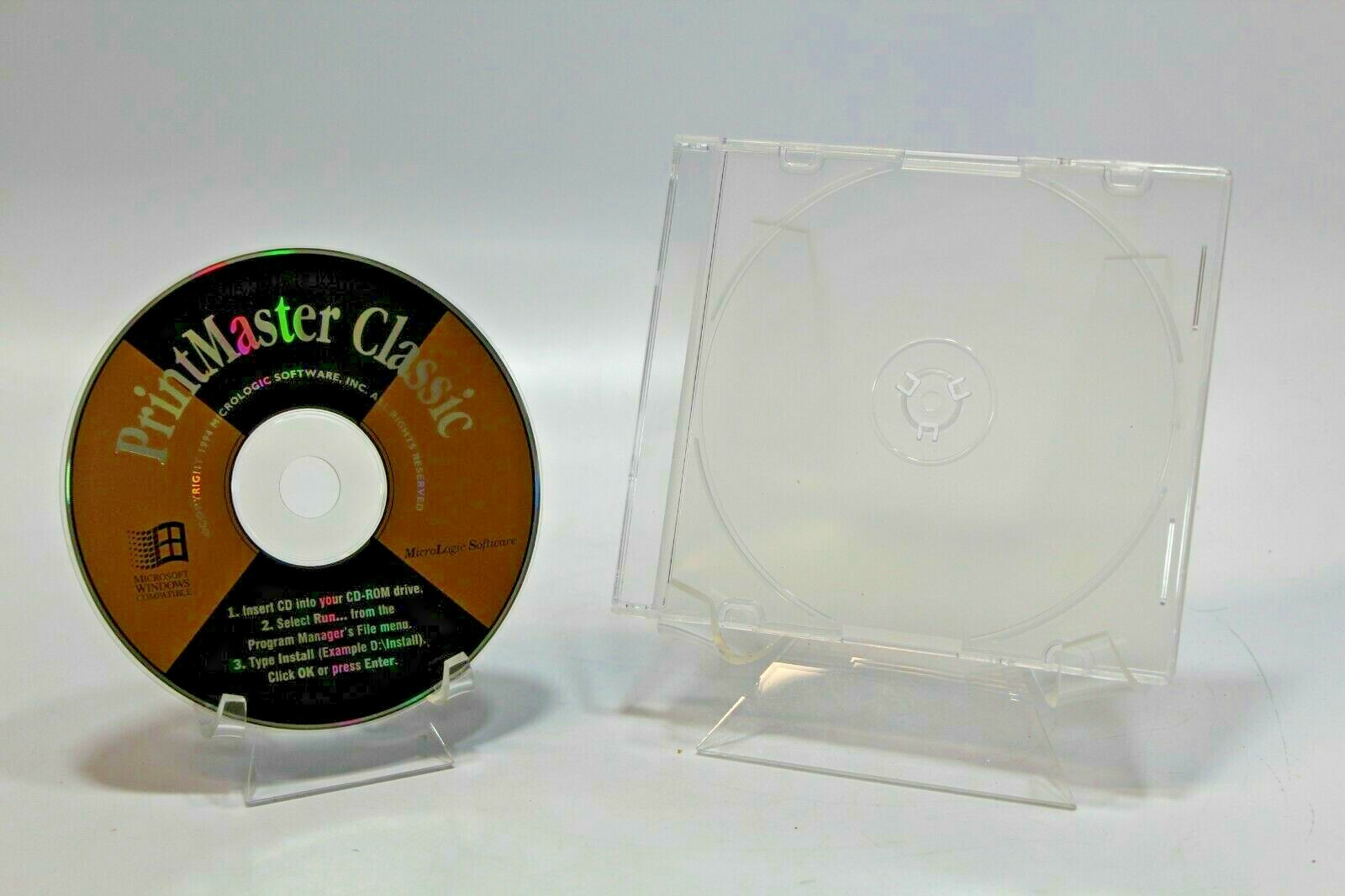 Micrologic Software PrintMaster Classic PC WINDOWS 98 CD-ROM 1994 USED TESTED