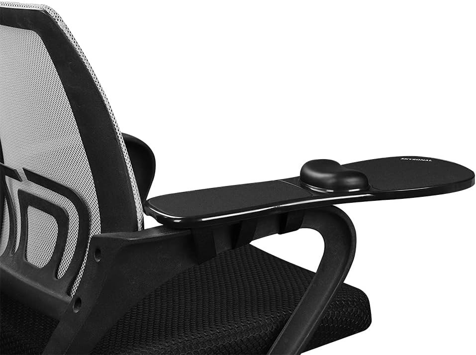 Home Office Computer Arm Rest Chair Armrest Mouse Pad Mat Wrist Support Black...