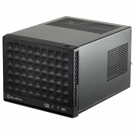 Silverstone SST-SG13B-C (Black, Mesh Front Panel, Type-C Port) Mini-DTX/Mini-ITX