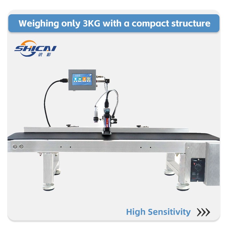 Inline Inkjet Coder 12.7mm Expiry Date Printer for Paperboard Without Conveyor