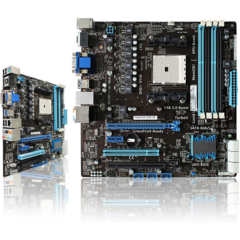For Asus F2A85-M/CM1745/DP_MB Motherboard DDR3 Socket FM2 MicroATX Tested OK