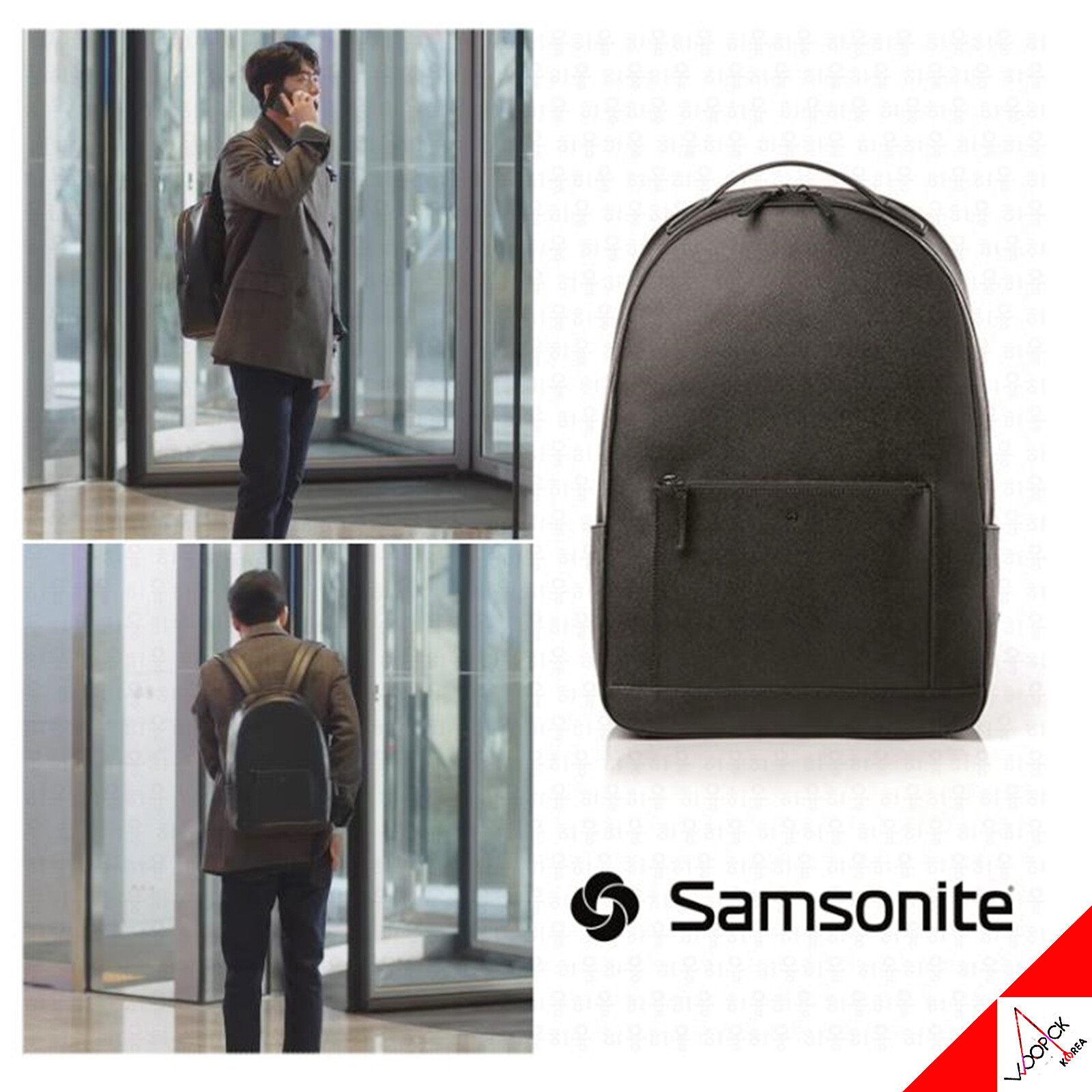 Samsonite HUSTON "K-Drama Woo Young Woo" Backpack Black Laptop Bag HH309001