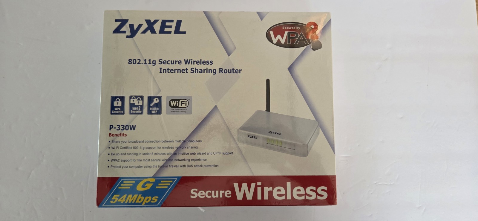  Zyxel Secure Wireless Internet Sharing Router P-330W G 54MBPS 