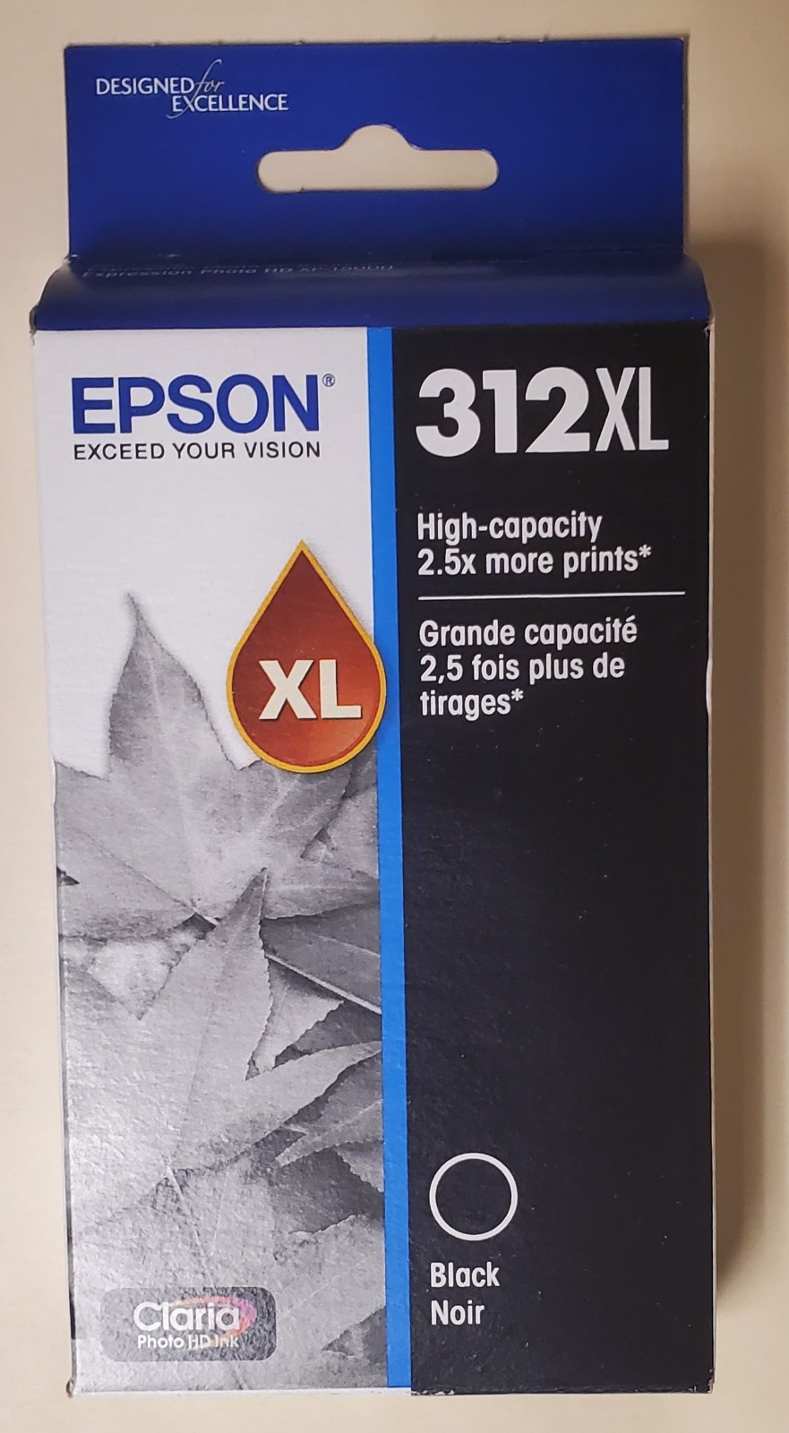 Original Epson 312XL High Capacity Black Ink Cartridge. T312XL120-S