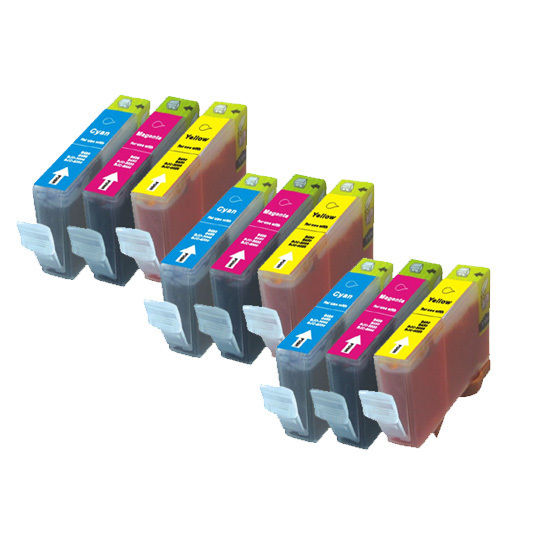 9 PK COLOR Ink Cartridges for Canon series CLI-221 MX860 MX870 MP980 MP990 MP640