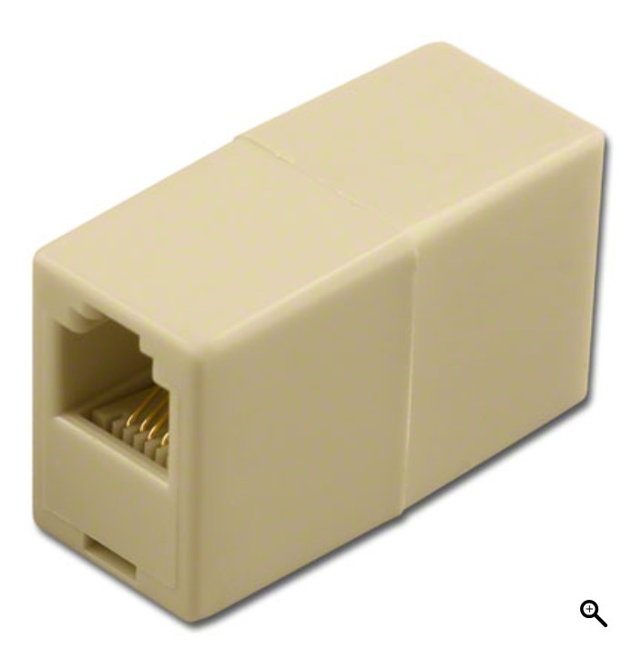 Pan Pacific PT-102-4C — 4-Pin Modular Inline Coupler. Pack of 4pcs